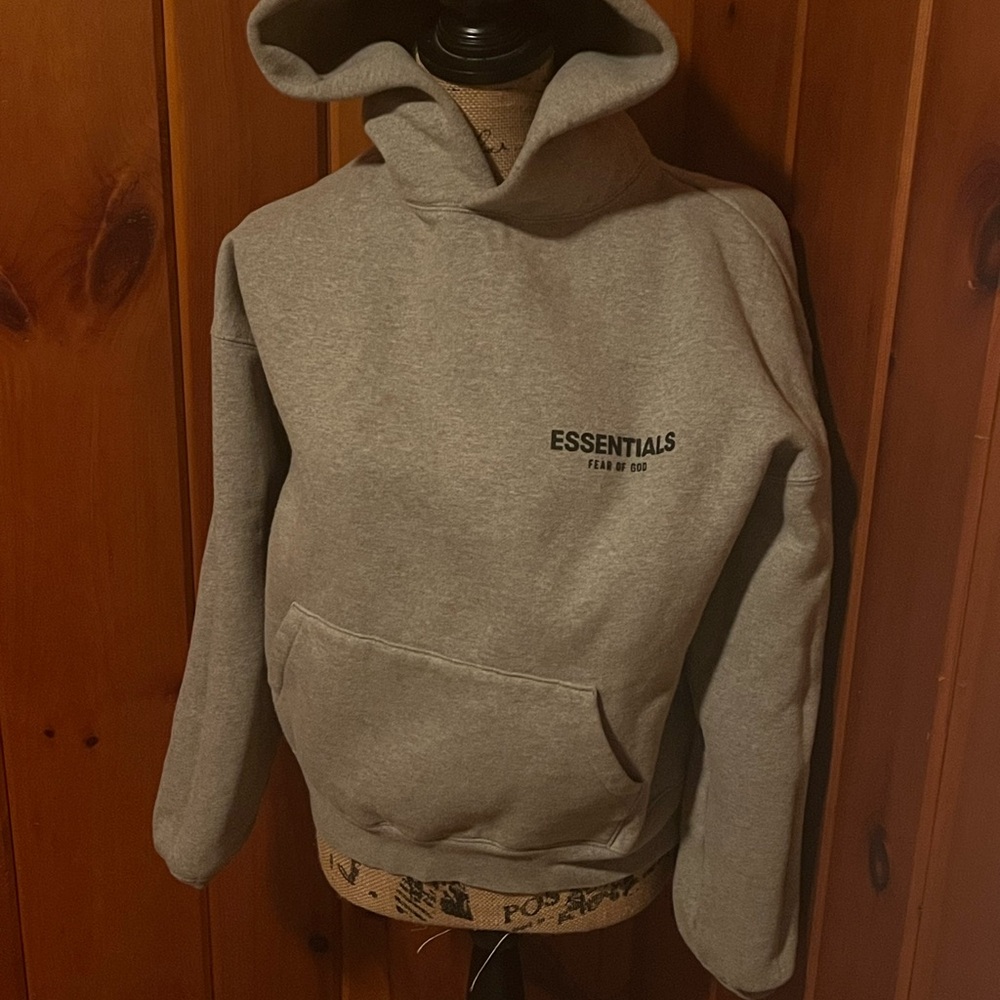 Fear of God Essentials Gray Hoodie